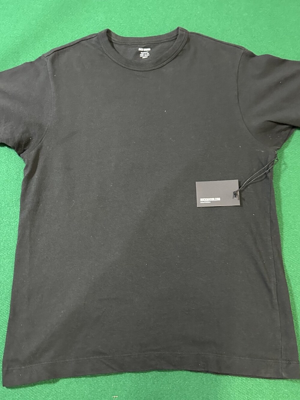 Buck Mason Toughknit Classic Tee Vintage Black Mens MEDIUM MSRP $55 NWI [ED16]